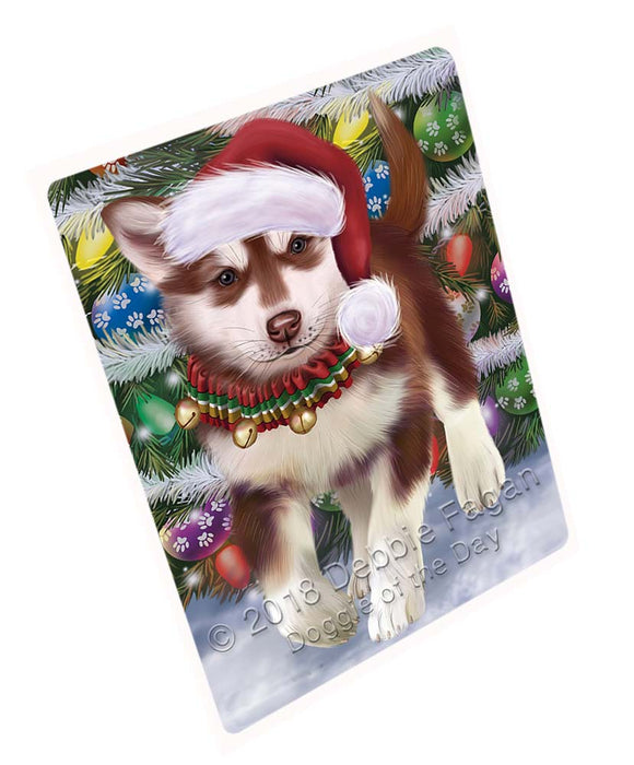 Trotting in the Snow Alaskan Malamute Dog Magnet MAG71358 (Small 5.5" x 4.25")
