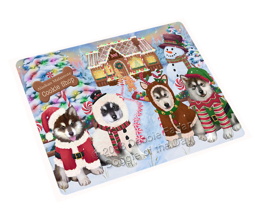 Holiday Gingerbread Cookie Shop Alaskan Malamutes Dog Large Refrigerator / Dishwasher Magnet RMAG98826