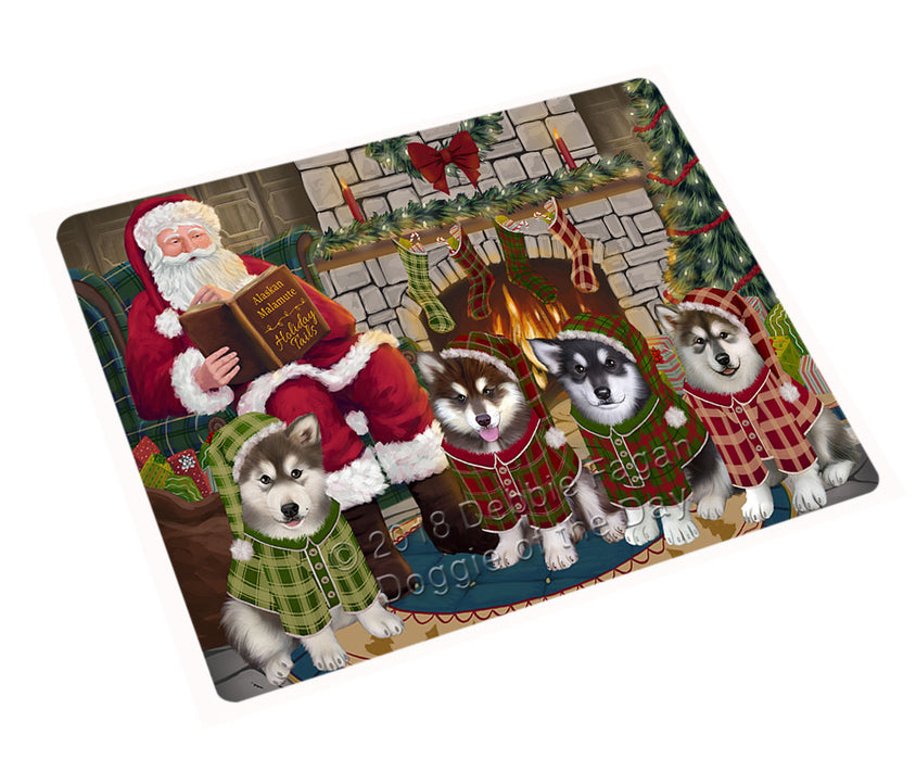 Christmas Cozy Holiday Tails Alaskan Malamutes Dog Magnet MAG70398 (Small 5.5" x 4.25")