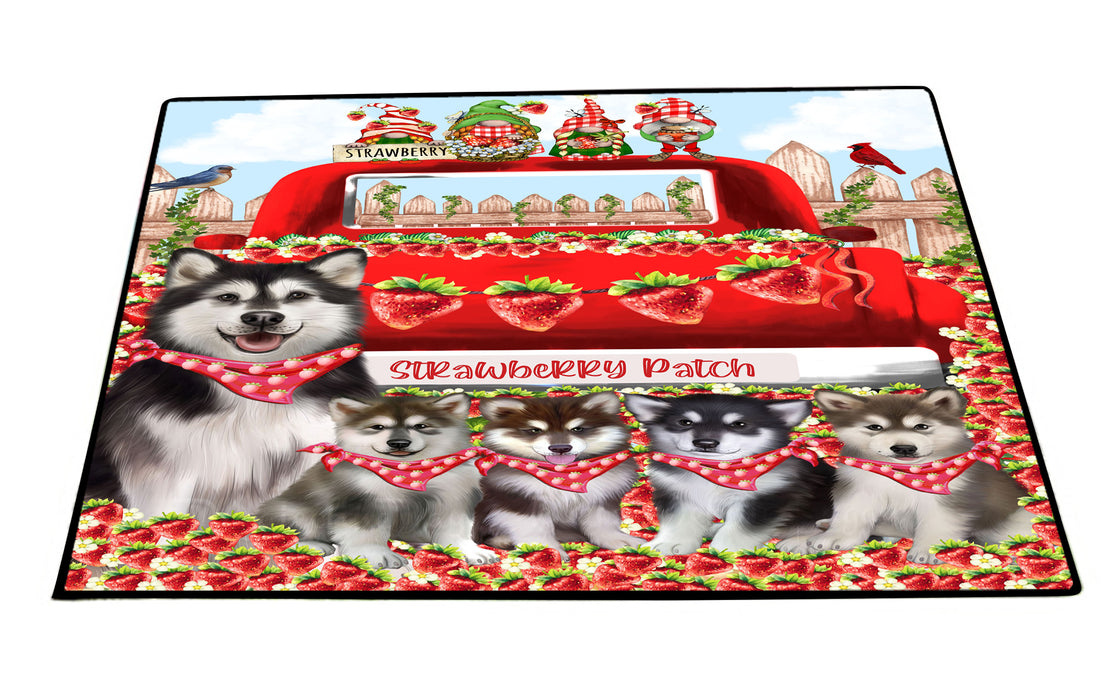 Alaskan Malamute Floor Mat and Door Mats, Explore a Variety of Designs, Personalized, Anti-Slip Welcome Mat for Outdoor and Indoor, Custom Gift for Dog Lovers