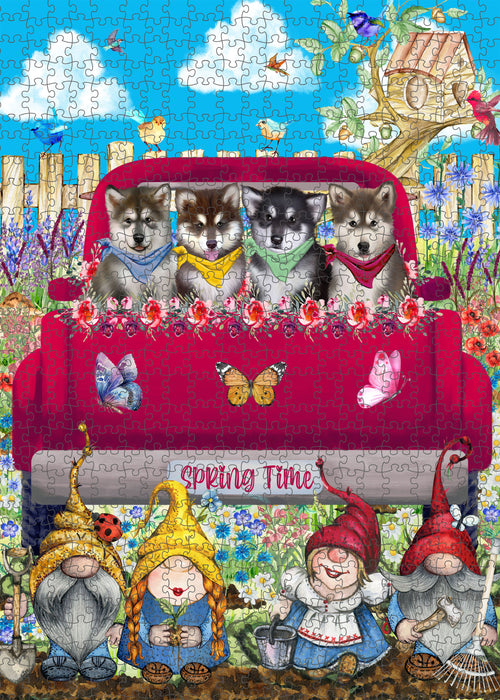 Alaskan Malamute Jigsaw Puzzle: Explore a Variety of Designs, Interlocking Puzzles Games for Adult, Custom, Personalized, Gift for Dog and Pet Lovers