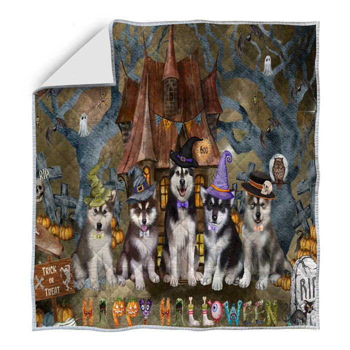 Alaskan Malamute Quilt: Explore a Variety of Custom Designs, Personalized, Bedding Coverlet Quilted, Gift for Dog and Pet Lovers