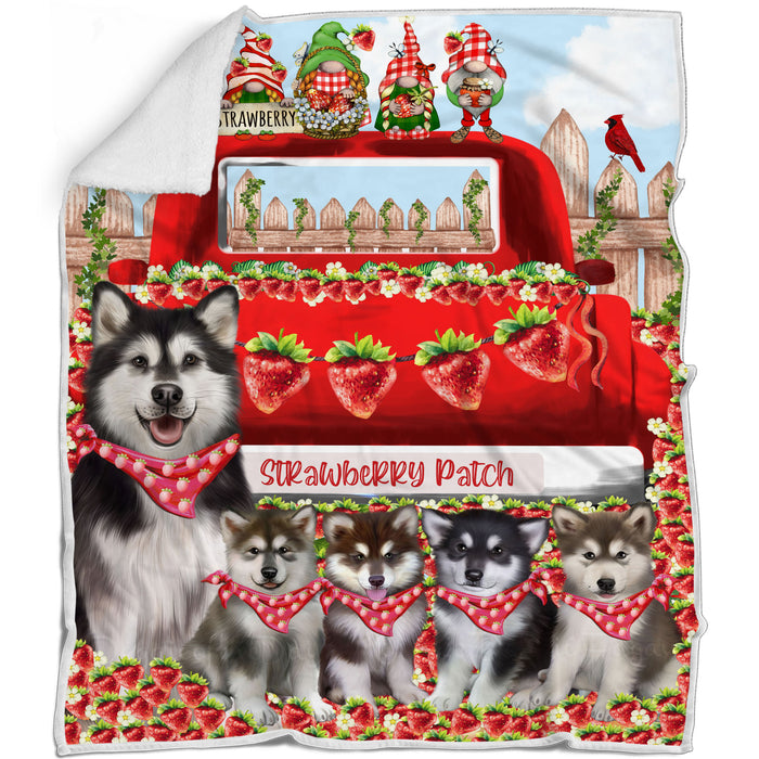 Alaskan Malamute Blanket: Explore a Variety of Designs, Personalized, Custom Bed Blankets, Cozy Sherpa, Fleece and Woven, Dog Gift for Pet Lovers