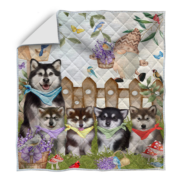 Alaskan Malamute Bedding Quilt, Bedspread Coverlet Quilted, Explore a Variety of Designs, Custom, Personalized, Pet Gift for Dog Lovers