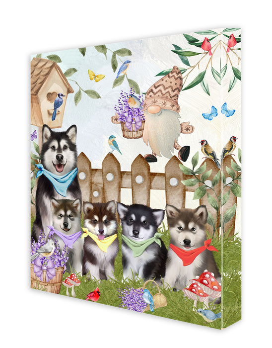 Alaskan Malamute Dogs Canvas: Explore a Variety of Designs, Personalized, Digital Art Wall Painting, Custom, Ready to Hang Room Decor, Dog Gift for Pet Lovers