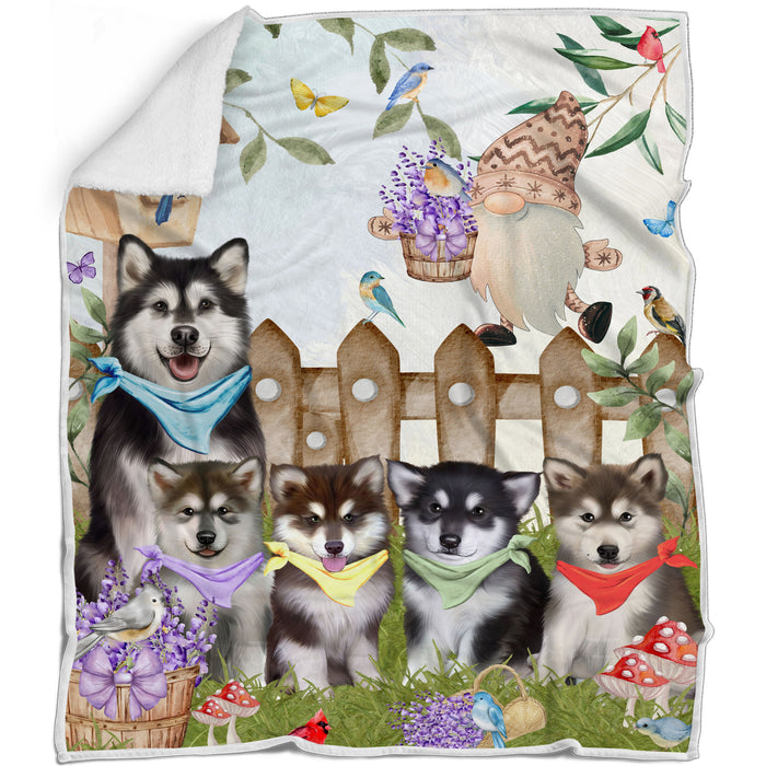 Alaskan Malamute Blanket: Explore a Variety of Designs, Personalized, Custom Bed Blankets, Cozy Sherpa, Fleece and Woven, Dog Gift for Pet Lovers