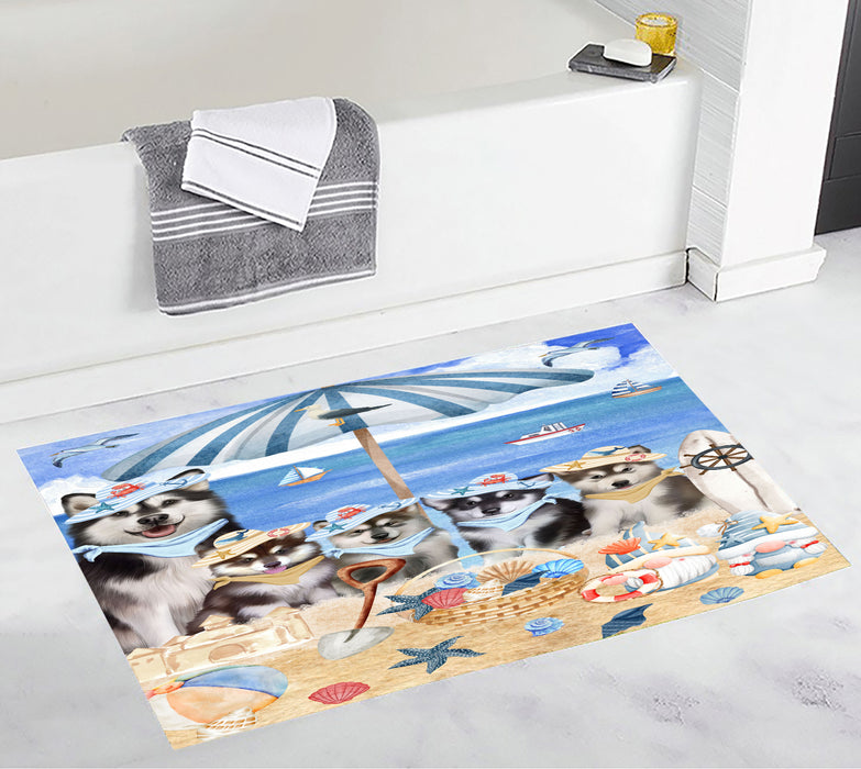 Alaskan Malamute Bath Mat: Explore a Variety of Designs, Custom, Personalized, Non-Slip Bathroom Floor Rug Mats, Gift for Dog and Pet Lovers