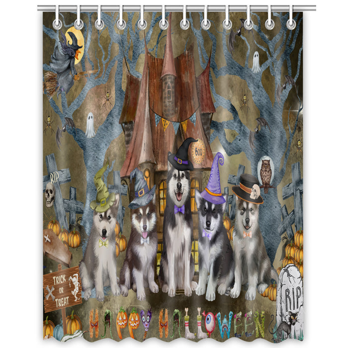 Alaskan Malamute Shower Curtain: Explore a Variety of Designs, Bathtub Curtains for Bathroom Decor with Hooks, Custom, Personalized, Dog Gift for Pet Lovers