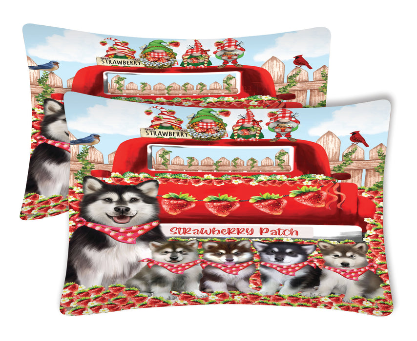Alaskan Malamute Pillow Case, Soft and Breathable Pillowcases Set of 2, Explore a Variety of Designs, Personalized, Custom, Gift for Dog Lovers