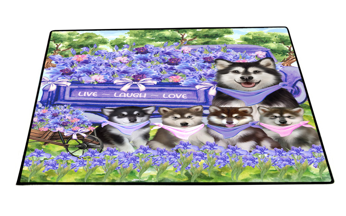 Alaskan Malamute Floor Mat: Explore a Variety of Designs, Custom, Personalized, Anti-Slip Door Mats for Indoor and Outdoor, Gift for Dog and Pet Lovers