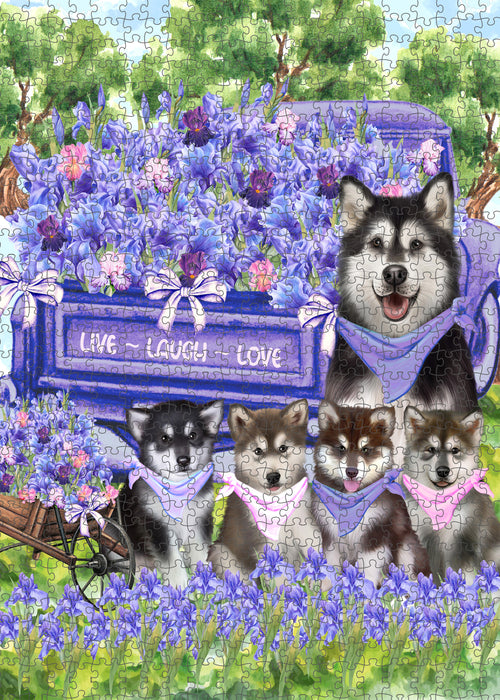 Alaskan Malamute Jigsaw Puzzle: Explore a Variety of Personalized Designs, Interlocking Puzzles Games for Adult, Custom, Dog Lover's Gifts