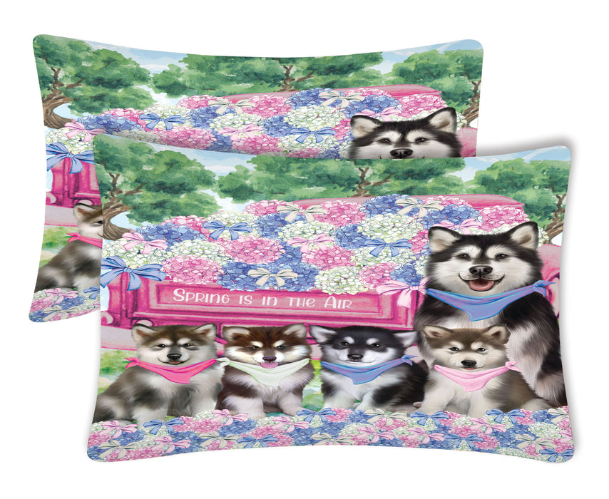 Alaskan Malamute Pillow Case: Explore a Variety of Designs, Custom, Personalized, Soft and Cozy Pillowcases Set of 2, Gift for Dog and Pet Lovers