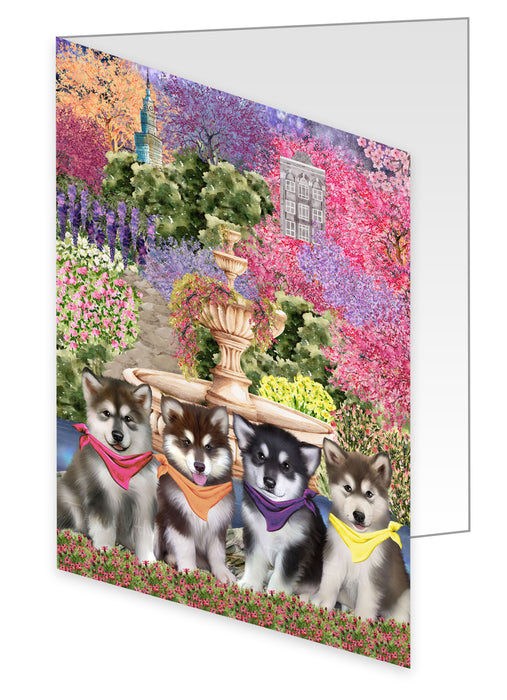 Alaskan Malamute Greeting Cards & Note Cards: Invitation Card with Envelopes Multi Pack, Personalized, Explore a Variety of Designs, Custom, Dog Gift for Pet Lovers