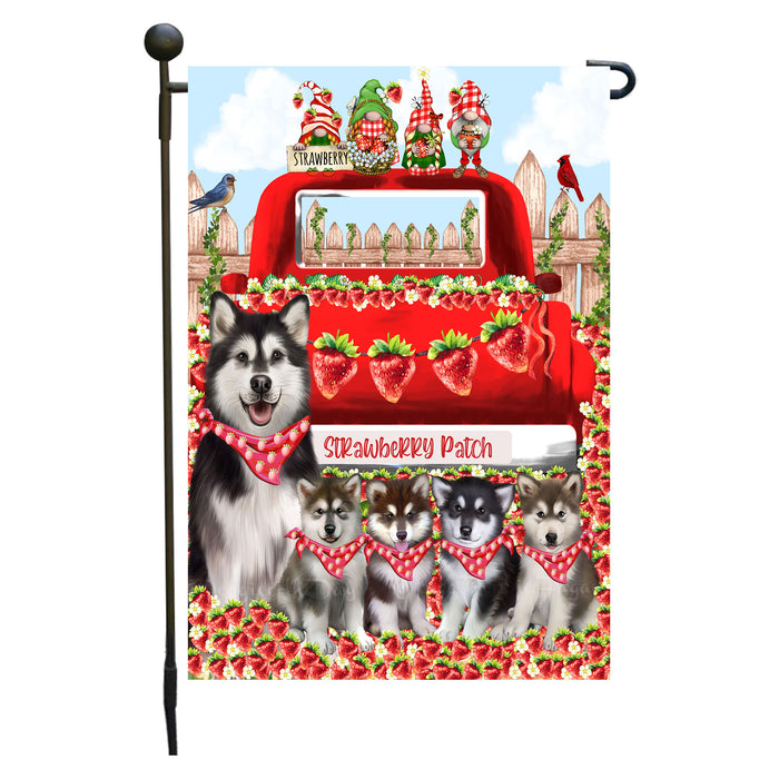Alaskan Malamute Dogs Garden Flag: Explore a Variety of Custom Designs, Double-Sided, Personalized, Weather Resistant, Garden Outside Yard Decor, Dog Gift for Pet Lovers