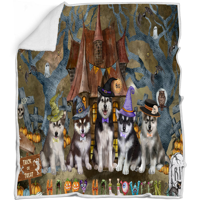 Alaskan Malamute Blanket: Explore a Variety of Designs, Cozy Sherpa, Fleece and Woven, Custom, Personalized, Gift for Dog and Pet Lovers