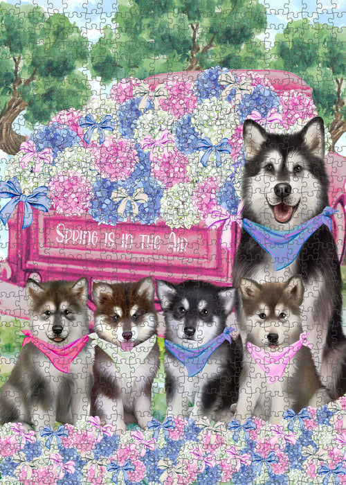 Alaskan Malamute Jigsaw Puzzle: Explore a Variety of Personalized Designs, Interlocking Puzzles Games for Adult, Custom, Dog Lover's Gifts