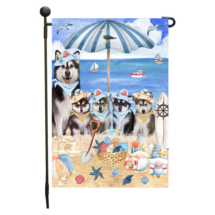 Alaskan Malamute Dogs Garden Flag, Double-Sided Outdoor Yard Garden Decoration, Explore a Variety of Designs, Custom, Weather Resistant, Personalized, Flags for Dog and Pet Lovers
