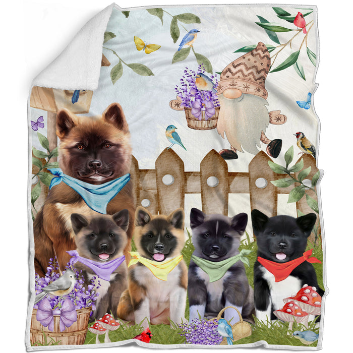 American Akita Blanket: Explore a Variety of Designs, Custom, Personalized Bed Blankets, Cozy Woven, Fleece and Sherpa, Gift for Dog and Pet Lovers