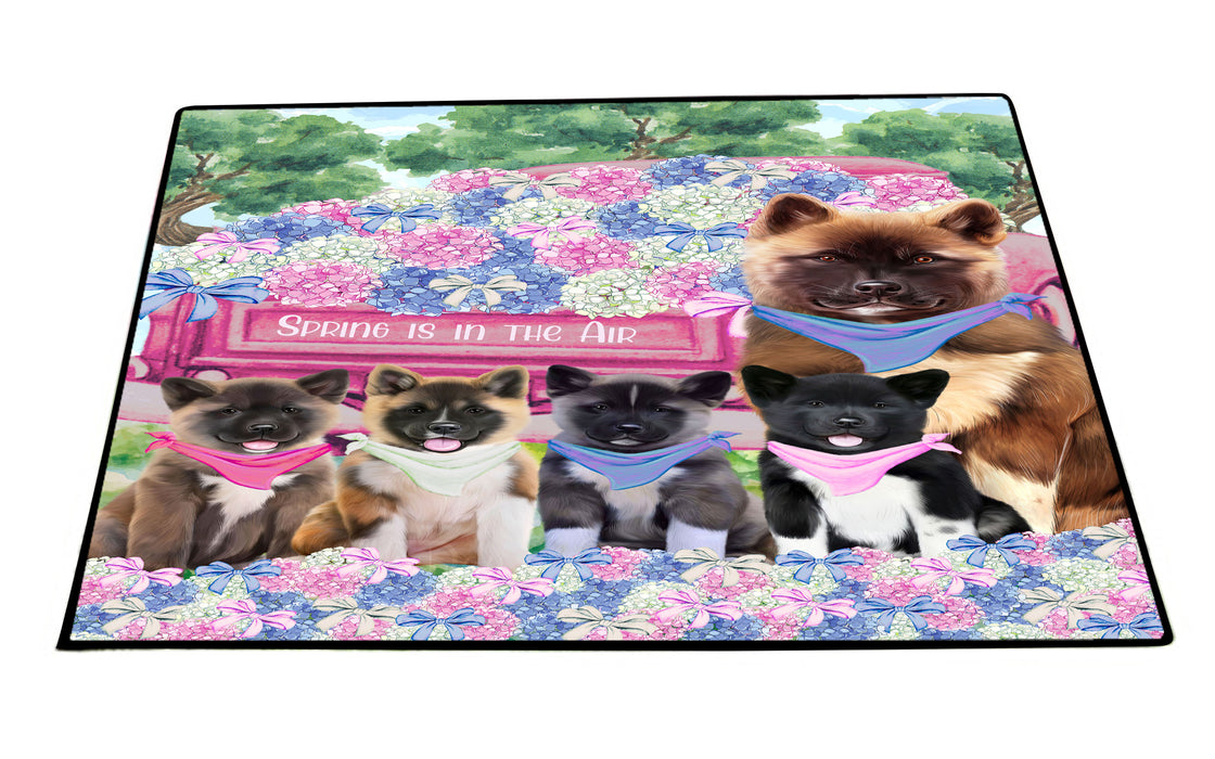 American Akita Floor Mat: Explore a Variety of Designs, Custom, Personalized, Anti-Slip Door Mats for Indoor and Outdoor, Gift for Dog and Pet Lovers