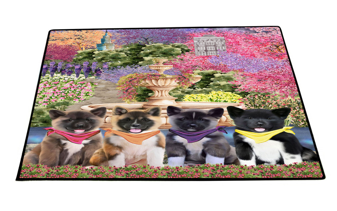 American Akita Floor Mat: Explore a Variety of Designs, Anti-Slip Doormat for Indoor and Outdoor Welcome Mats, Personalized, Custom, Pet and Dog Lovers Gift