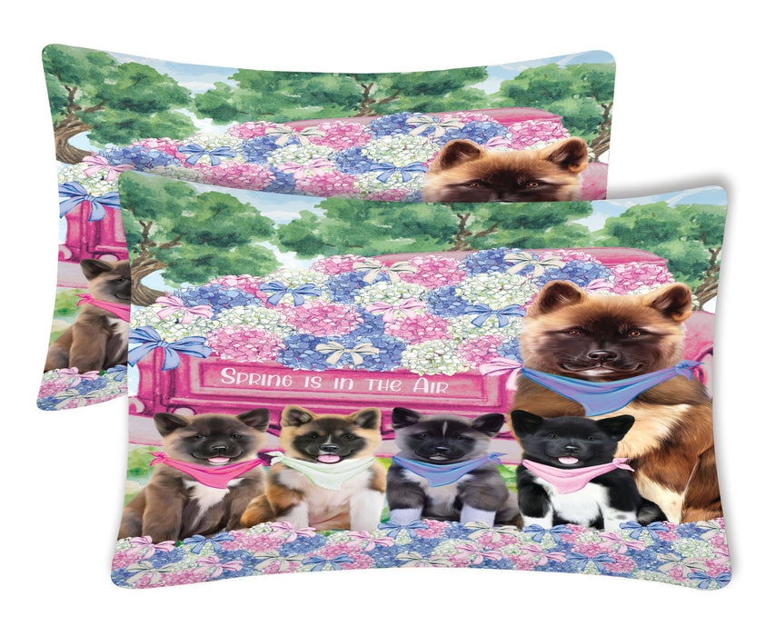 American Akita Pillow Case, Standard Pillowcases Set of 2, Explore a Variety of Designs, Custom, Personalized, Pet & Dog Lovers Gifts