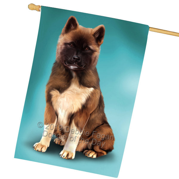 American Akita Dog House Flag FLG65556