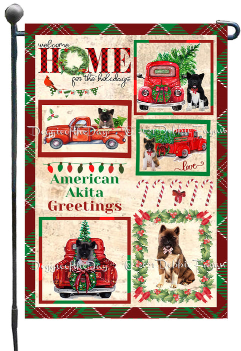 Welcome Home for Christmas Holidays American English Foxhound Dogs Garden Flag GFLG66966