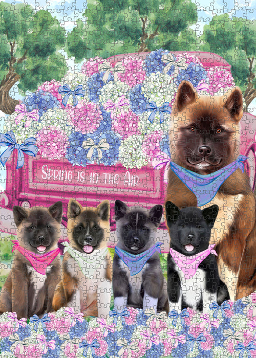 American Akita Jigsaw Puzzle for Adult, Explore a Variety of Designs, Interlocking Puzzles Games, Custom and Personalized, Gift for Dog and Pet Lovers