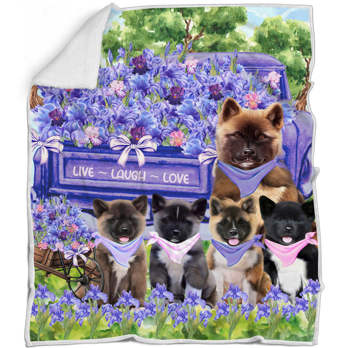 American Akita Blanket: Explore a Variety of Designs, Personalized, Custom Bed Blankets, Cozy Sherpa, Fleece and Woven, Dog Gift for Pet Lovers
