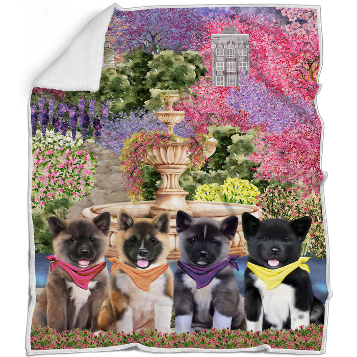 American Akita Blanket: Explore a Variety of Designs, Custom, Personalized Bed Blankets, Cozy Woven, Fleece and Sherpa, Gift for Dog and Pet Lovers