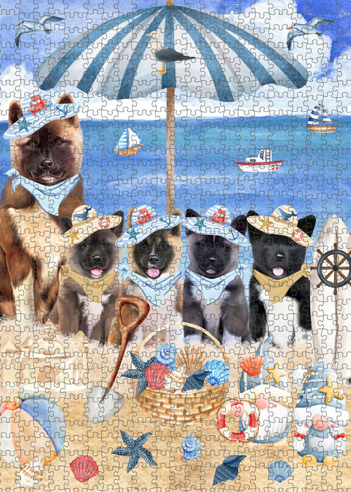 American Akita Jigsaw Puzzle: Interlocking Puzzles Games for Adult, Explore a Variety of Custom Designs, Personalized, Pet and Dog Lovers Gift