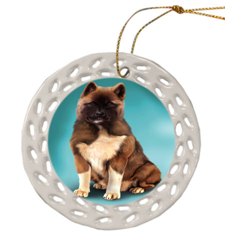 American Akita Dog Doily Ornament DPOR59179