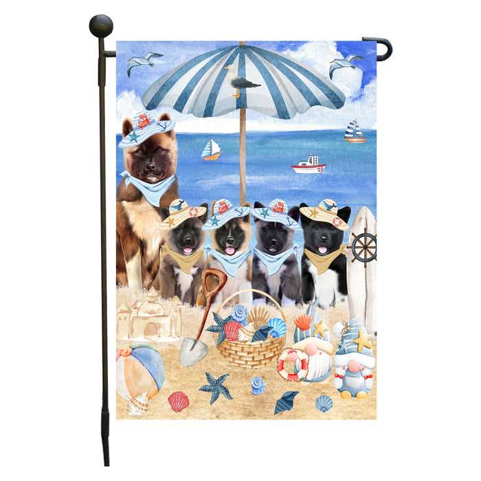 American Akita Dogs Garden Flag, Double-Sided Outdoor Yard Garden Decoration, Explore a Variety of Designs, Custom, Weather Resistant, Personalized, Flags for Dog and Pet Lovers
