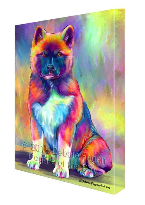 Paradise Wave American Akita Dog Canvas Print Wall Art Décor CVS145016