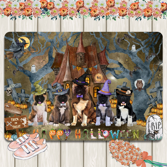 American Akita Area Rug and Runner: Explore a Variety of Designs, Personalized, Custom, Halloween Indoor Floor Carpet Rugs for Home and Living Room, Pet Gift for Dog Lovers