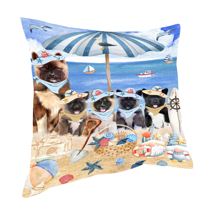 American Akita Pillow: Explore a Variety of Designs, Custom, Personalized, Throw Pillows Cushion for Sofa Couch Bed, Gift for Dog and Pet Lovers