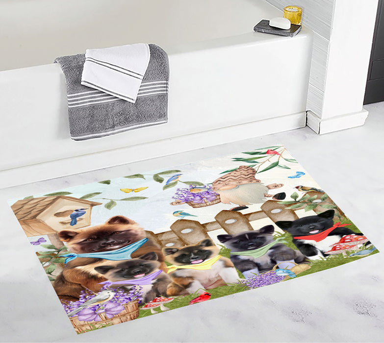 American Akita Anti-Slip Bath Mat, Explore a Variety of Designs, Soft and Absorbent Bathroom Rug Mats, Personalized, Custom, Dog and Pet Lovers Gift