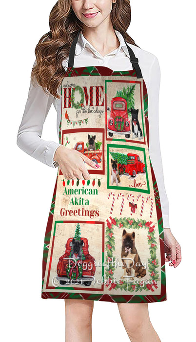 Welcome Home for Holidays American English Foxhound Dogs Apron Apron48369