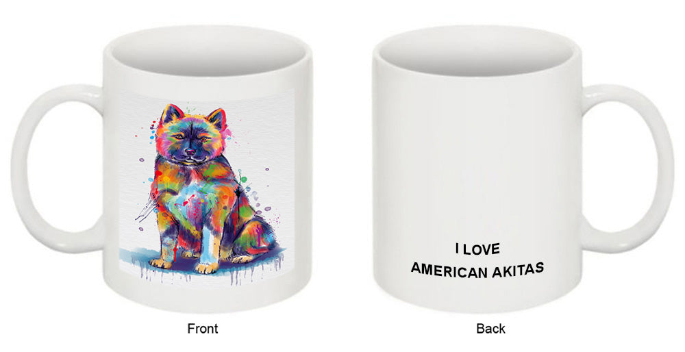 Watercolor American Akita Dog Coffee Mug MUG52930