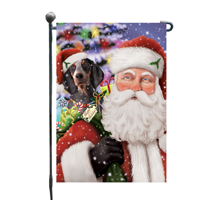 Christmas House with Presents American English Foxhound Dog Garden Flags Outdoor Decor for Homes and Gardens Double Sided Garden Yard Spring Decorative Vertical Home Flags Garden Porch Lawn Flag for Decorations GFLG68668