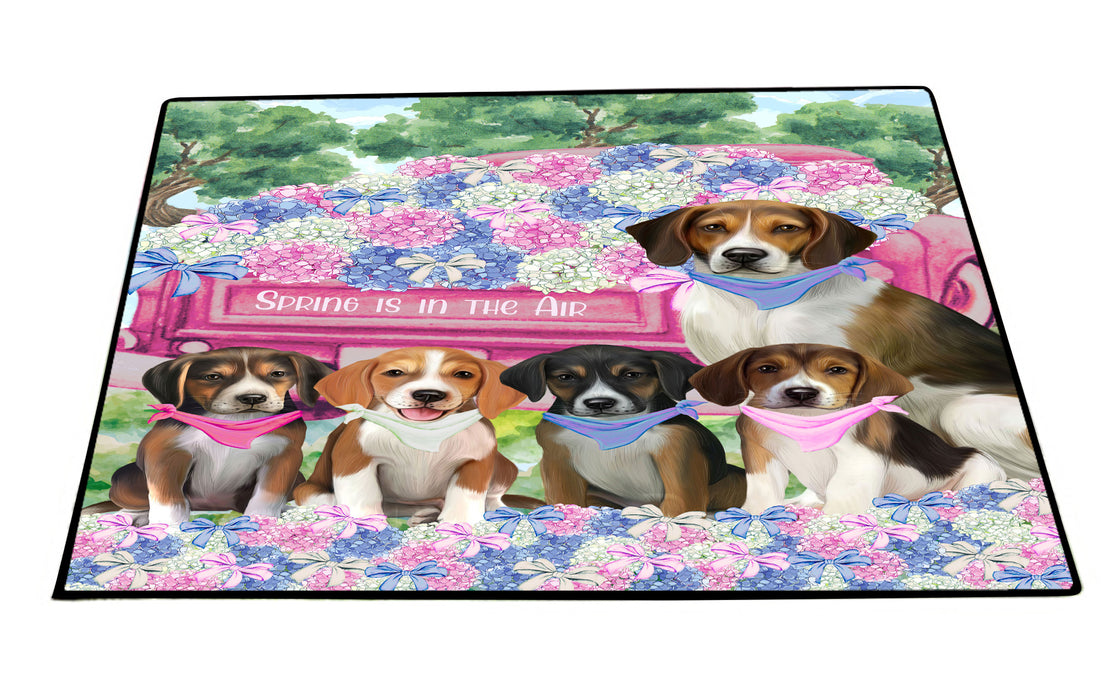 American English Foxhound Floor Mats: Explore a Variety of Designs, Personalized, Custom, Halloween Anti-Slip Doormat for Indoor and Outdoor, Dog Gift for Pet Lovers