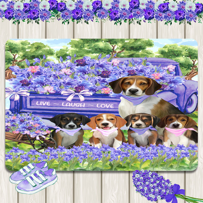American English Foxhound Area Rug and Runner: Explore a Variety of Designs, Custom, Personalized, Floor Carpet Rugs for Indoor, Home and Living Room, Gift for Pet and Dog Lovers