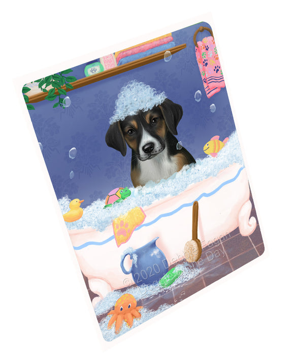 Rub a Dub Dogs in a Tub American English Foxhound Dog Refrigerator/Dishwasher Magnet - Kitchen Decor Magnet - Pets Portrait Unique Magnet - Ultra-Sticky Premium Quality Magnet RMAG111908