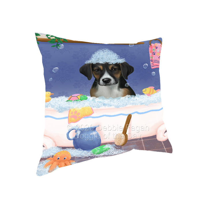 Rub a Dub Dogs in a Tub American English Foxhound Dog Pillow with Top Quality High-Resolution Images - Ultra Soft Pet Pillows for Sleeping - Reversible & Comfort - Ideal Gift for Dog Lover - Cushion for Sofa Couch Bed - 100% Polyester, PILA92311