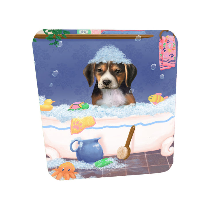 Rub a Dub Dogs in a Tub American English Foxhound Dog Coasters Set of 4 CSTA58294