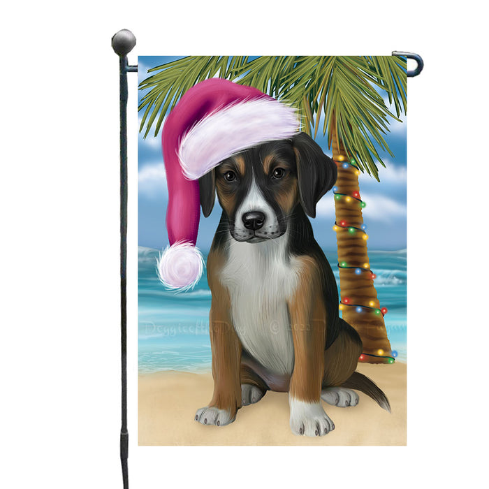 Christmas Summertime Beach American English Foxhound Dog Garden Flags Outdoor Decor for Homes and Gardens Double Sided Garden Yard Spring Decorative Vertical Home Flags Garden Porch Lawn Flag for Decorations GFLG68877