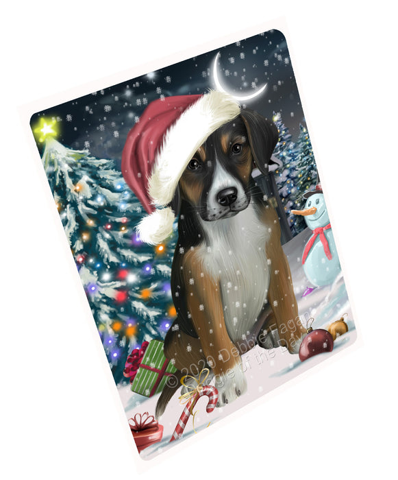 Christmas Holly Jolly American English Foxhound Dog Refrigerator/Dishwasher Magnet - Kitchen Decor Magnet - Pets Portrait Unique Magnet - Ultra-Sticky Premium Quality Magnet RMAG112868