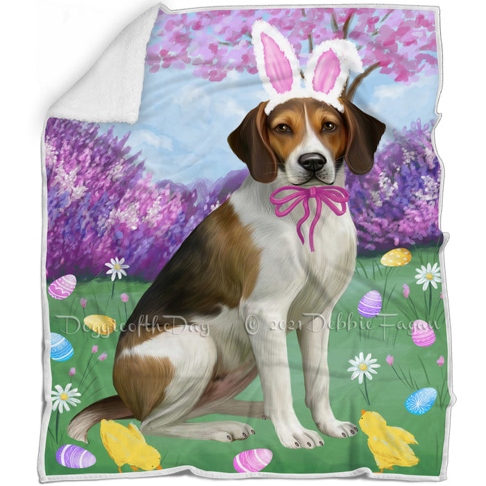 Easter Holiday American English Foxhound Dog Blanket BLNKT143206