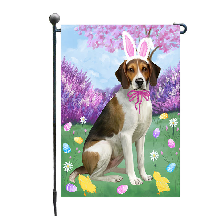 Easter holiday American English Foxhound Dog Garden Flags Outdoor Decor for Homes and Gardens Double Sided Garden Yard Spring Decorative Vertical Home Flags Garden Porch Lawn Flag for Decorations GFLG68323