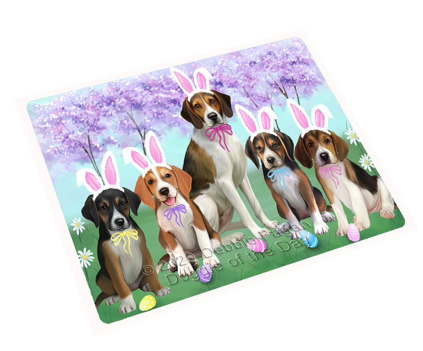 Easter Holiday American English Foxhound Dogs Cutting Board - For Kitchen - Scratch & Stain Resistant - Designed To Stay In Place - Easy To Clean By Hand - Perfect for Chopping Meats, Vegetables
